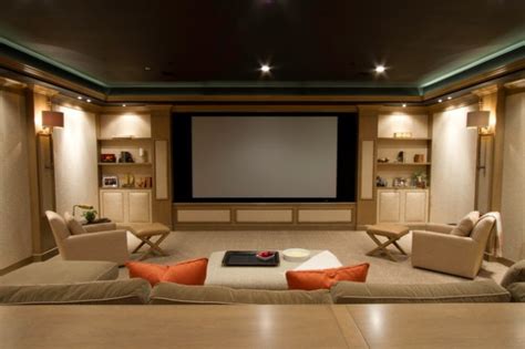 It features with the backrest pattern and armrests shape. 22 Contemporary Media Room Design Ideas