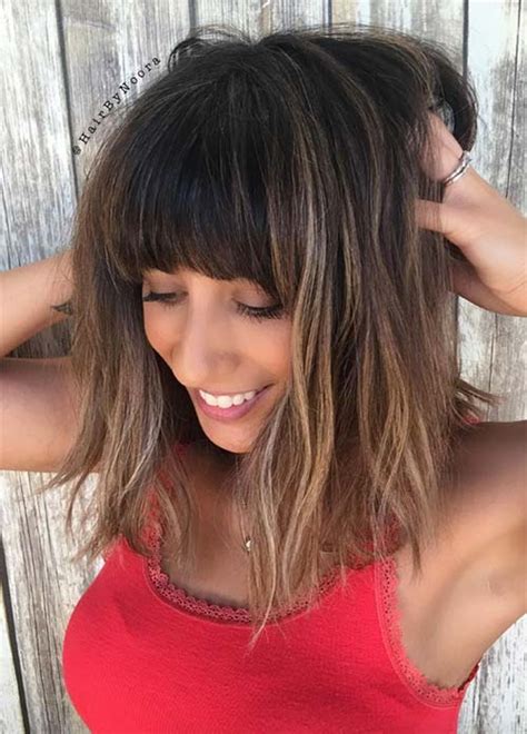 Short bob with bangs is perfect for women who want to frame their features better or for those who will love a noticeable transformation. 55 Incredible Short Bob Hairstyles & Haircuts With Bangs ...