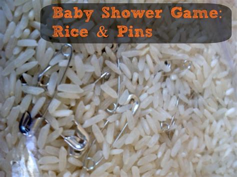 Try The Safety Pin Rice Game For A Fun Baby Shower Activity Fun Baby