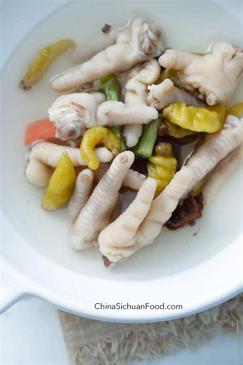 Pickled Chicken Feet Pao Jiao Feng Zhua China Sichuan Food