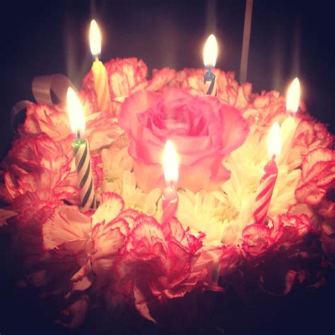 Beautiful Flower Bday Cake Beautiful Flowers Birthday Candles Bday