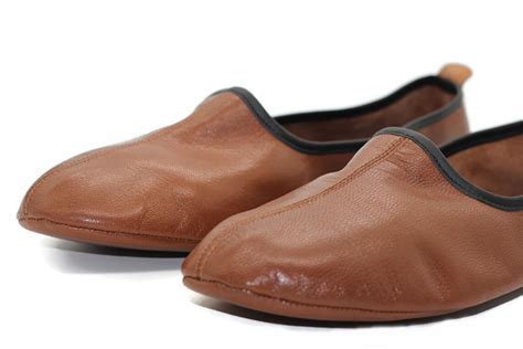 Genuine Leather Handmade Tawaf Shoes Women Size Brown Winter Etsy