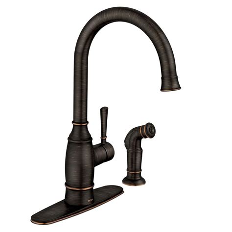 Top picks related reviews newsletter. MOEN Noell Single-Handle Standard Kitchen Faucet with Side ...
