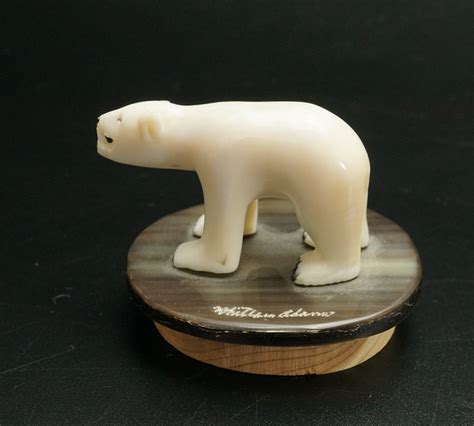 Alaskan Native Ivory Bear Carving Home And Away Gallery
