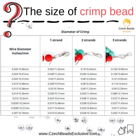 Blog Learn With Us How To Use Crimp Beads Shape Tools Size Chart