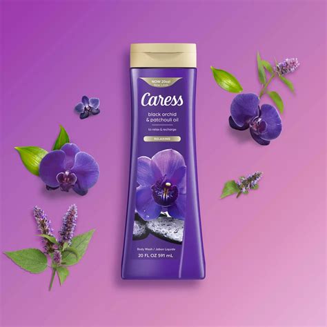 Caress Relaxing Body Wash Black Orchid And Patchouli Oil Shop Body