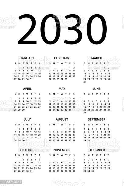 Agenda 2030 Illustratie Van De Indeling Symple De Week Begint Op Zondag