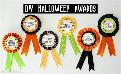 Diy Halloween Costume Award Prize Ribbons Halloween Costume Awards