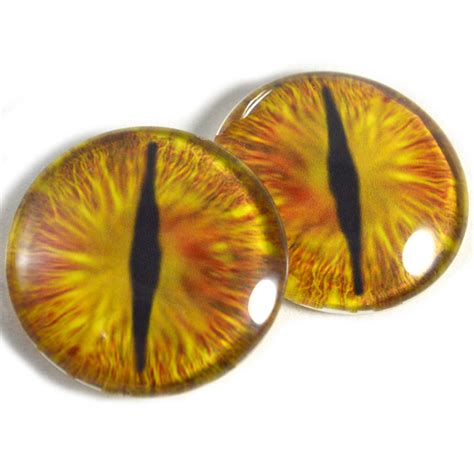 Golden Dragon Glass Eyes Handmade Glass Eyes