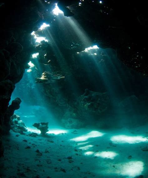 Underwater World Beautiful Nature Underwater Caves