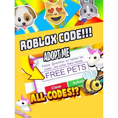 In Roblox Adopt Me Codes