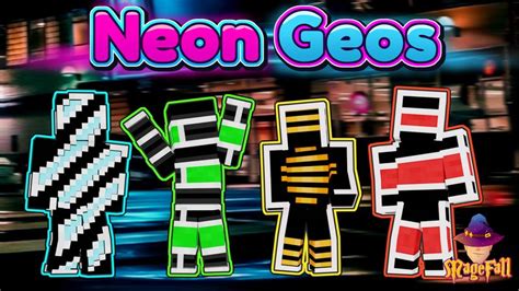 Neon Geos By Magefall Minecraft Skin Pack Minecraft Marketplace