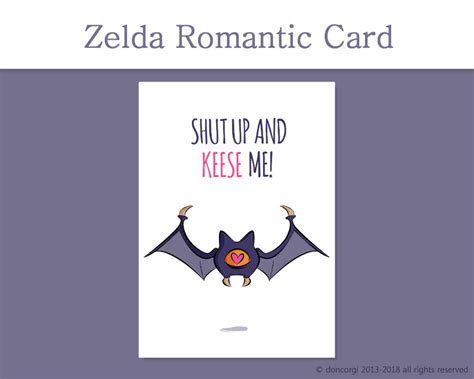 Printable Legend Of Zelda Valentines Card Valentines Day Etsy
