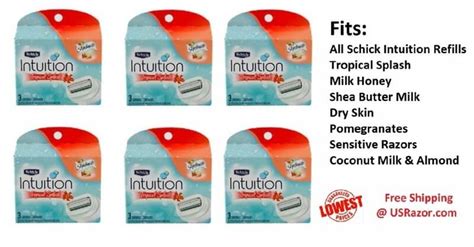 For all schick intuition razors. 18 Schick Intuition Razor Blades Refill Cartridges