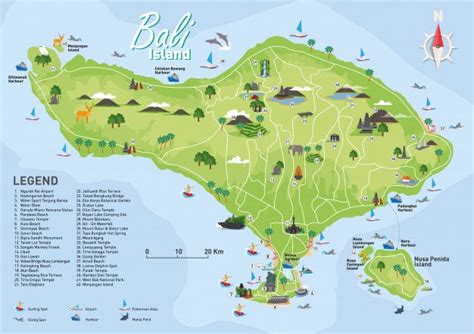 Bali Tourist Destination Map Bali Tourist Bali Map Tourist Map