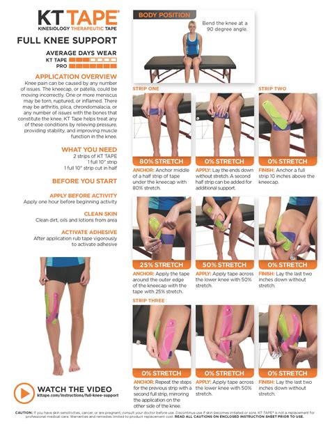 Knee Support KT Tape TheraTape Education Center