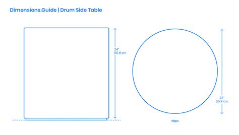 End Tables Side Tables Dimensions And Drawings Dimensionsguide