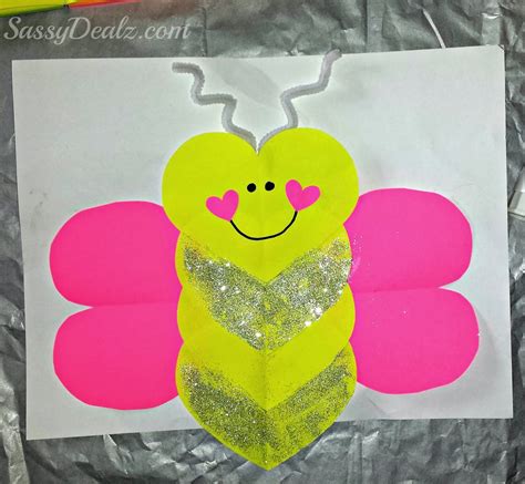 Butterfly Love Bug Valentines Day Craft For Kids Crafty
