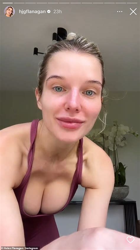Helen Flanagan Shows Off Her Surgically Enhanced Cleavage In A Tight