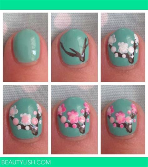 Paint the nails with a thin layer of base coat. Easy Nail Art Designs | Ideas DIY Ready