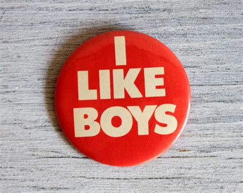 Large I Like Boys Collectible Button Pin Vintage Etsy
