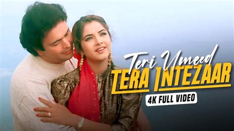 Teri Umeed Tera Intezar 4k Video Song Deewana Rishi Kapoor Divya Bharti 90s Romantic