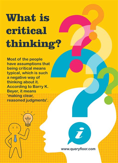 Critical Thinking Teaching Students How To Study And Learn Study Poster