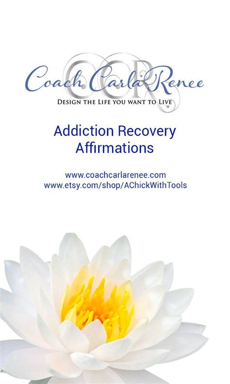 Addiction Recovery Affirmation Deck 36 Cards High Quality Etsy