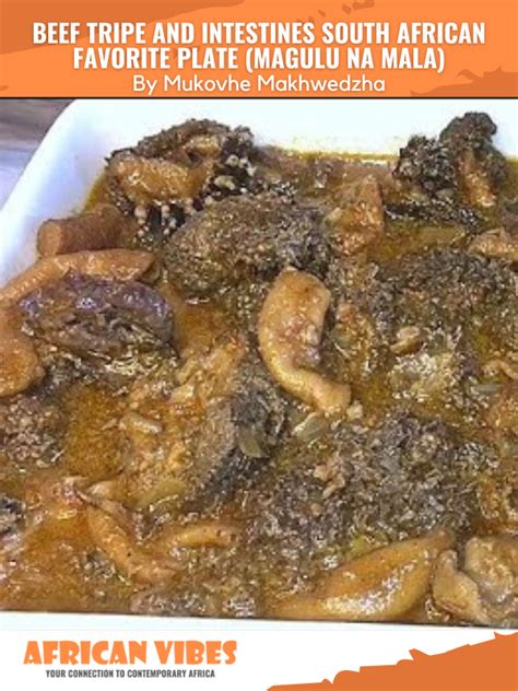 Beef Tripe And Intestines South African Favorite Plate Magulu Na Mala By Mukovhe Makhwedzha