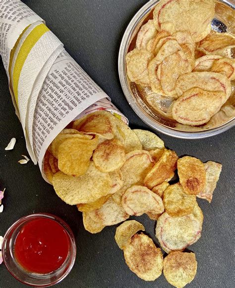 How To Make Potato Chips At Homehomemade Potato Chips Shellyfoodspot