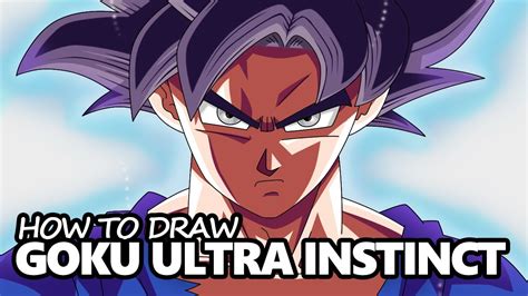 How To Draw Goku Ultra Instinct Easy Step By Step Drawing Tutorial