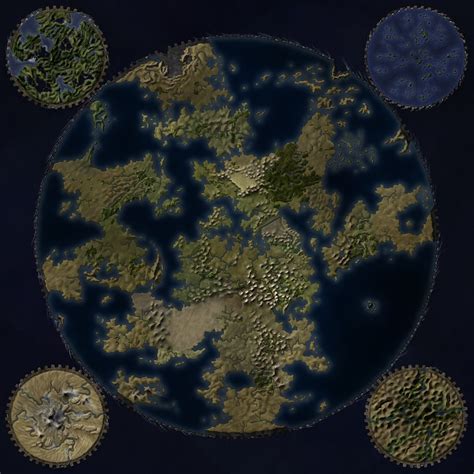 The World On A Cog Fantastic Maps