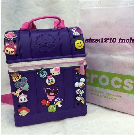 Girl Clothes⊕crocs—backpack 12x10 Inches Shopee Philippines