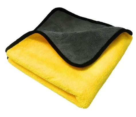 daily fest microfiber cloth for car cleaning and decoration dual sided thick plush microfiber