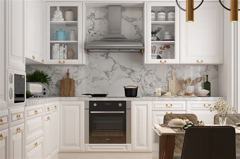 Customized modular kitchen design suits client's lifestyle and fits perfectly in the space. White Modular Kitchen Designs For Your Home | Design Cafe