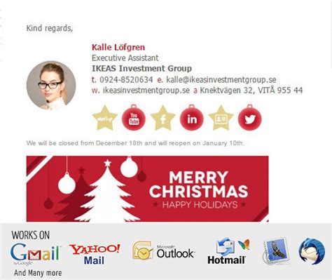 Create A Christmas Themed Html Email Signature By Amagee247 Fiverr