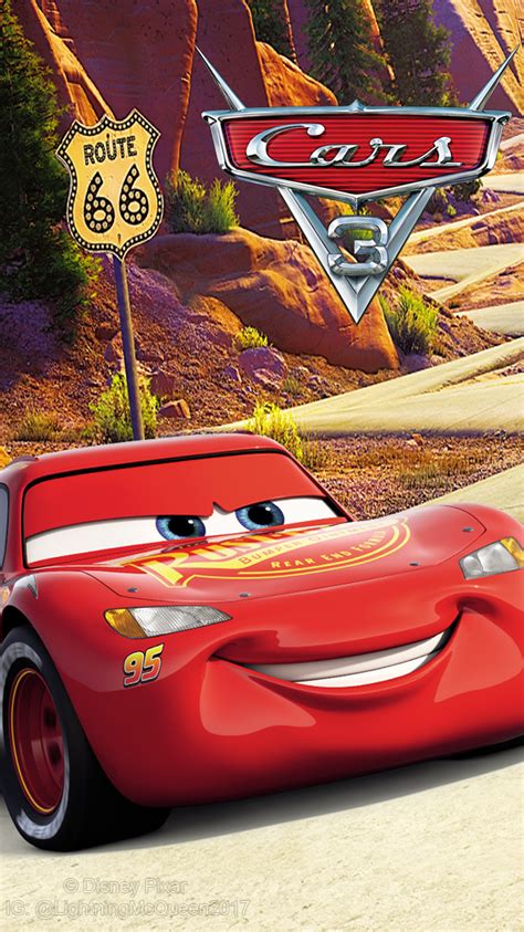 De print zal ook met de hand worden ondertekend door de kunstenaar s. Cars 3 Lightning McQueen Wallpaper (750x1334) Logo by ...
