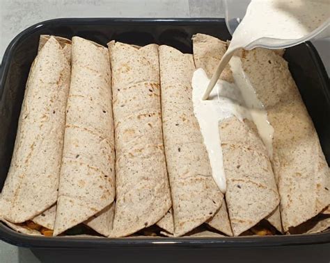 Überbackene Wraps aus dem Ofen