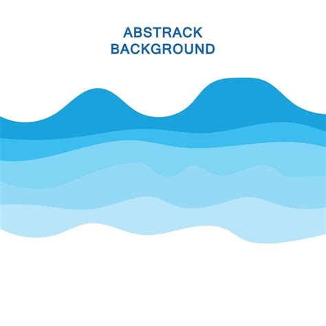 Premium Vector Abstract Water Wave Design Background