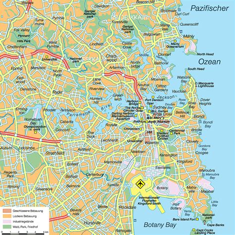 Sydney Map Map Of Sydney Australia Maps Of World Sydney Map Australia