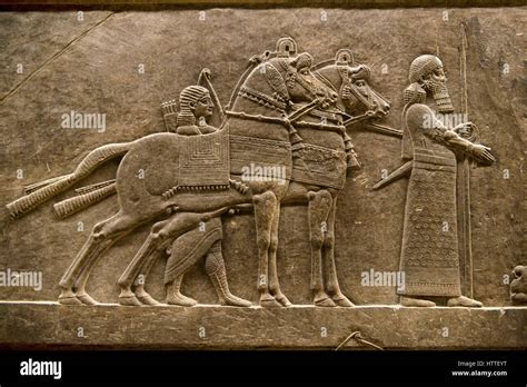 Assyrian Relief Sculpture Panel Of Ashurnasirpal Lion Hunting From