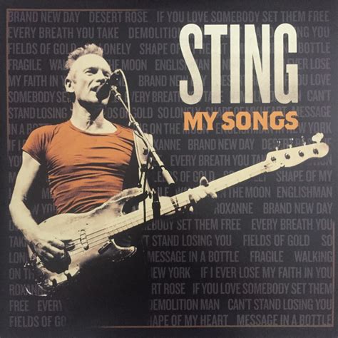 Sting My Songs Vinyl Lp Album Discogs