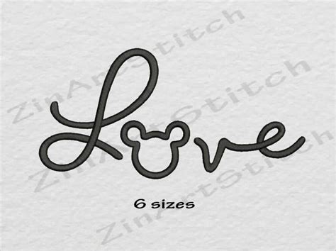 Love Machine Embroidery Design Embroidery Machine Instant Etsy