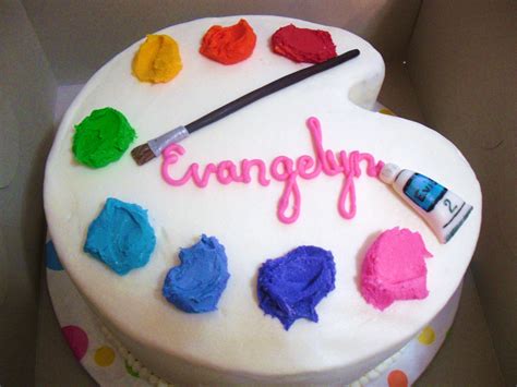 Paint Palette Cake Art Birthday Cake Art Party Cakes Birthday Party
