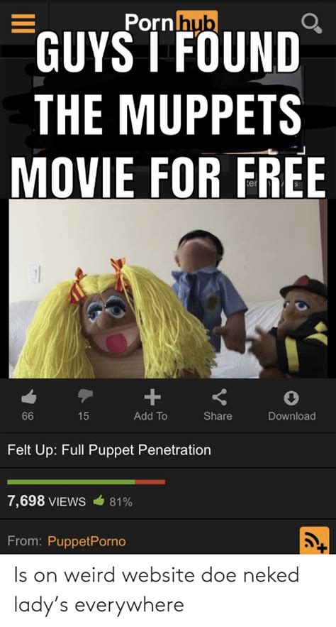 Porn Hub Guys I Found The Muppets Movie For Free Add To Share Download Felt Up Full Puppet