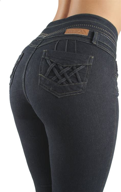 Fashion2love Colombian Design High Waist Butt Lift Levanta Cola Skinny Jeans