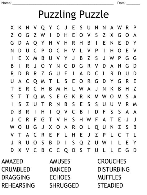 Puzzling Puzzle Word Search Wordmint