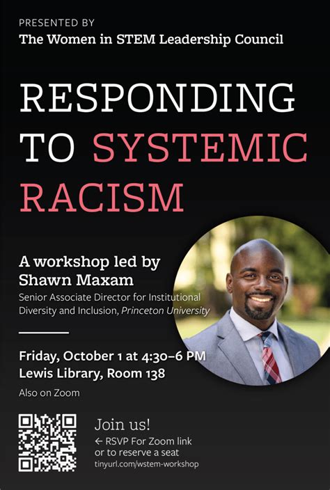 workshop responding to systemic racism princeton women in stem leadership council