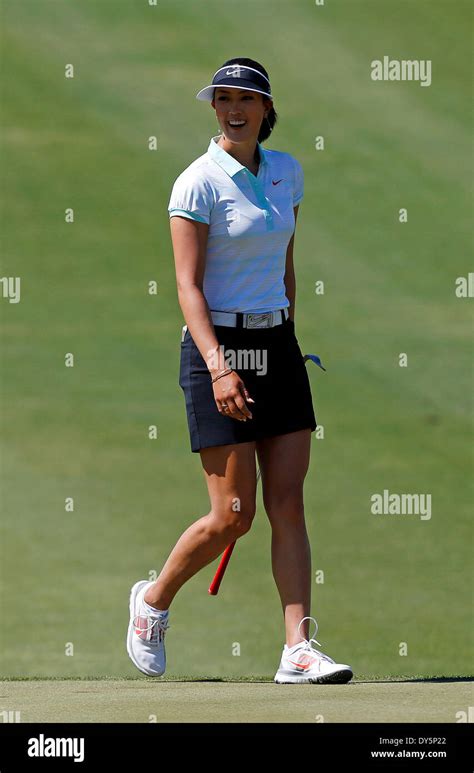 Rancho Mirage California Usa Th Apr Michelle Wie Reacts To