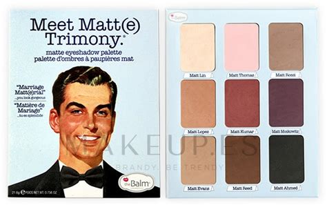 Thebalm Meet Matte Trimony Matte Eyeshadow Palette Paleta De